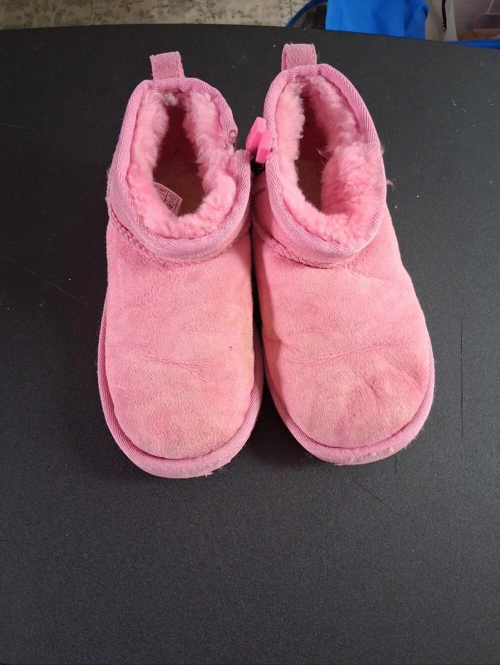 UGG Pink Fuzzy Lined Bootie Size 12